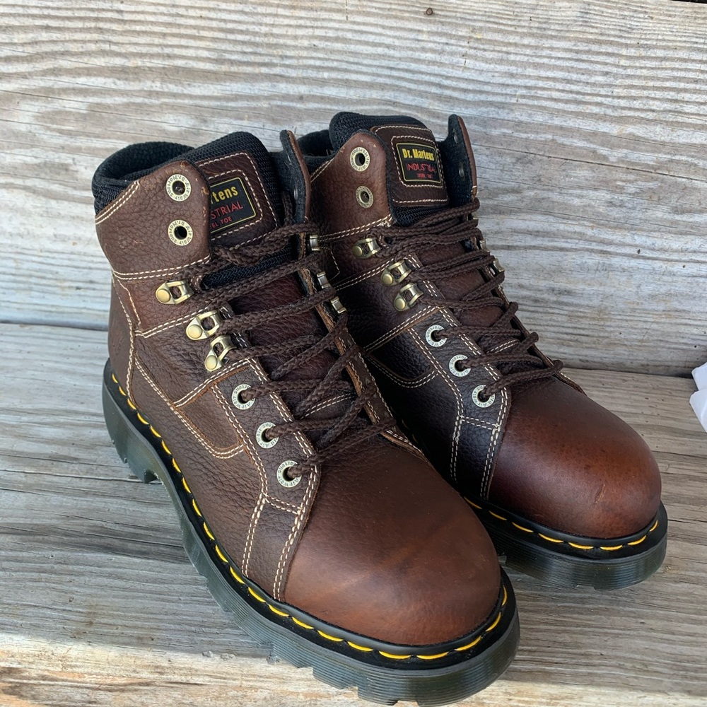 Dr Martens Industrial steel toed lace up boots 10M